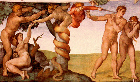 Michelangelo - The Fall of Man and the Expulsion From Paradise